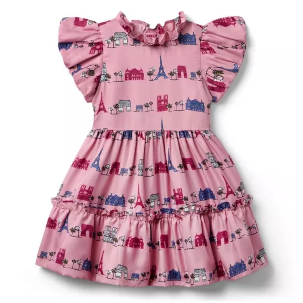 Janie and Jack Mauve Parisian Ruffle Dress